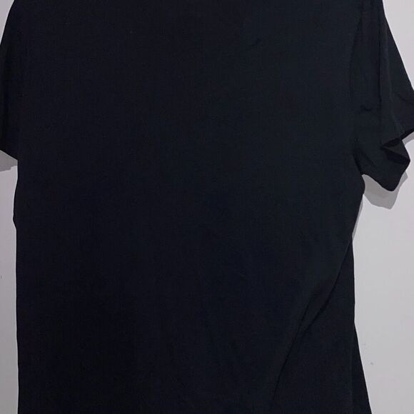 The Nike Tee Men's Black Swoosh Logo Crew Neck Short Sleeve T-Shirt Size Large - Picture 7 of 8